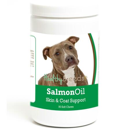 HEALTHY BREEDS Pit Bull Salmon Oil Soft Chews, 90PK 192959017460